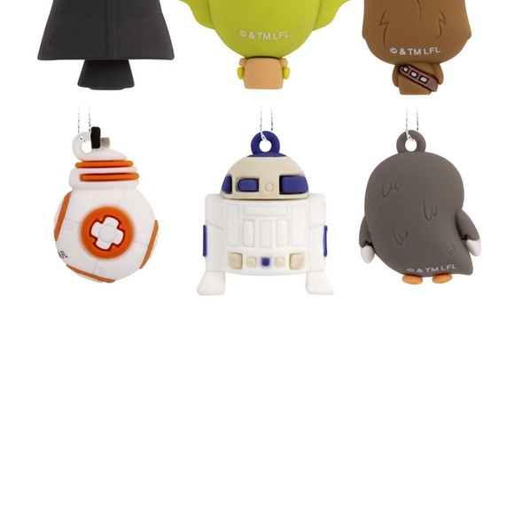 NIB Hallmark Mini Christmas Ornaments Star Wars Shatterproof, Set of 6 - Picture 3 of 4